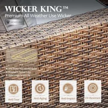 HERA'S HOUSE Comfortable 5-Piece Patio Set with Swivel Chairs