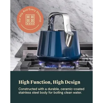 Caraway Stainless Steel Whistling Tea Kettle Fast Boiling