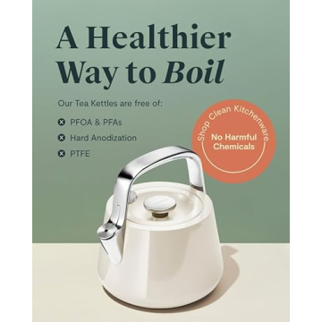 Caraway Stainless Steel Whistling Tea Kettle Fast Boiling