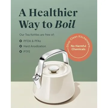 Caraway Stainless Steel Whistling Tea Kettle Fast Boiling
