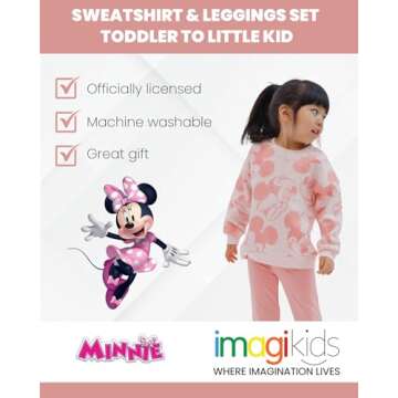 Disney Toddler Girls Mickey and Minnie Outfit Set 3T