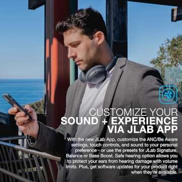JLab JBuds Lux ANC Wireless Headphones with 70+ Hours Playtime