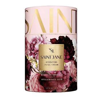 SAINT JANE - Hydrating Petal Cream (Hyaluronic Acid + Vitamin C Daily Moisturizer) | Luxury, Floral-...