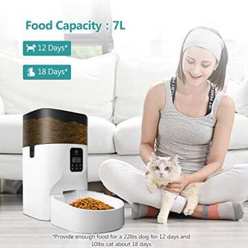 Automatic Pet Feeder for Dogs and Cats with Smart Features
