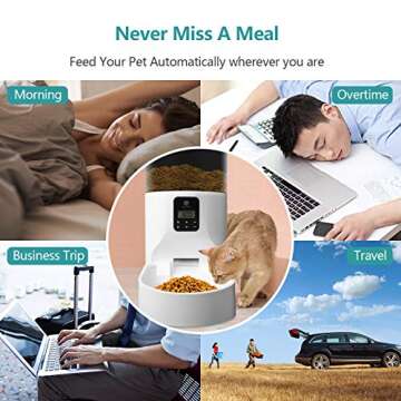 Automatic Pet Feeder for Dogs and Cats with Smart Features