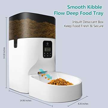 Automatic Pet Feeder for Dogs and Cats with Smart Features