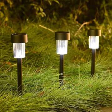 MAGGIFT 12 Pcs Solar Landscape Lights for Outdoor Spaces