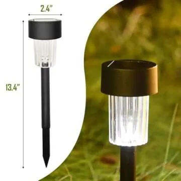 MAGGIFT 12 Pcs Solar Landscape Lights for Outdoor Spaces