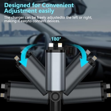 Retractable Car Charger 4 in 1 Fast Charging Solution
