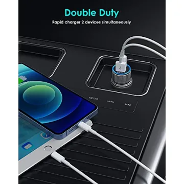 iPhone Car Charger,USB C Fast Car Charger[Apple MFi Certified] Apple Car Charging 38W Dual Port Car Charger Cigarette Lighter Adapter 2x3ft PD&QC 3.0 Lightning Cable for iPhone 14/13/12 Pro/11/Airpods