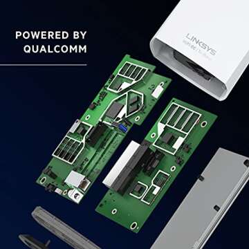 Linksys MX8501 Atlas WiFi 6E Router Home WiFi Mesh System, Tri-Band, 3,000 Sq. ft Coverage, 65+ Devices, Replaces Routers and Extenders, Gaming & Streaming, Speeds up to (AX8400) 8.4Gbps