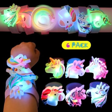 TZIXBOI Unicorn Slap Bracelets for Kids Party Favors