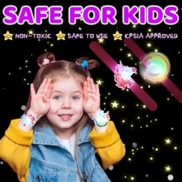 TZIXBOI Unicorn Slap Bracelets for Kids Party Favors