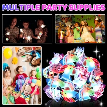 TZIXBOI Unicorn Slap Bracelets for Kids Party Favors