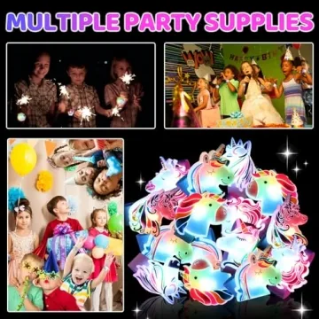 TZIXBOI Unicorn Slap Bracelets for Kids Party Favors