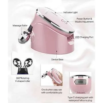 MCSYPOAL Microcurrent Facial Massager for All Skin Types