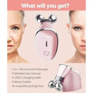 MCSYPOAL Microcurrent Facial Massager for All Skin Types