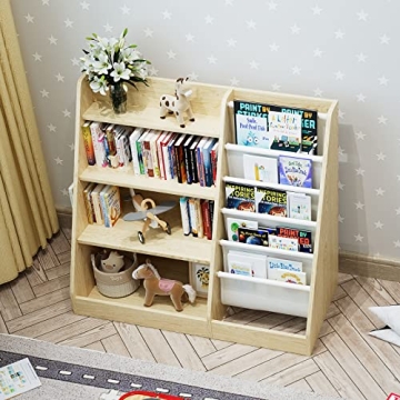 HedoAjim Kids Bookshelf – Stylish 4 Tier Book Rack