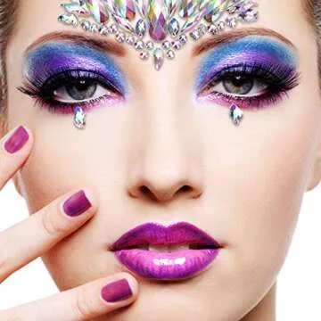 Timoo Rhinestone Face Jewelry Stickers for Sparkly Looks