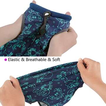 kzrfojy Cat After Surgery Recovery Suit / Onesie for Surgical Abdominal Wound Or Skin Diseases E-Collar Alternative Wear Cat Neutering Bodysuit Wear (Dark-Blue-M)