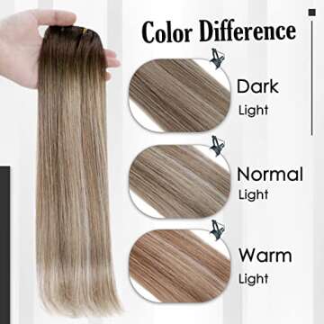 Ombre Clip-in Hair Extensions for Natural Stylish Look