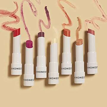 Honest Beauty Moisturizing Vegan Tinted Lip Balm | Antioxidant-rich Acai Extracts + Avocado Oil | Paraben Free + Cruelty Free | Plum Drop