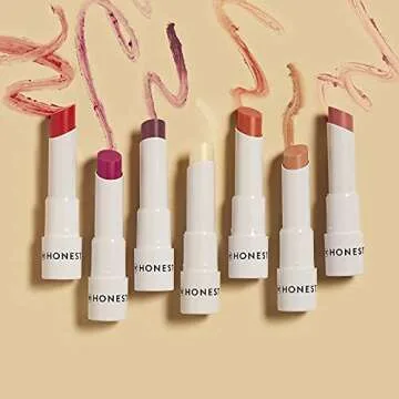 Honest Beauty Moisturizing Vegan Tinted Lip Balm | Antioxidant-rich Acai Extracts + Avocado Oil | Paraben Free + Cruelty Free | Plum Drop