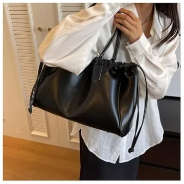 Vintage Soft PU Leather Shoulder Bag for Women