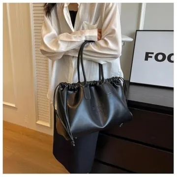 Vintage Soft PU Leather Shoulder Bag for Women