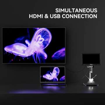 TOMLOV DM501 HDMI Digital Microscope with 10.1" Screen