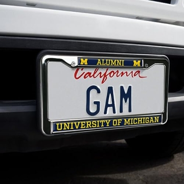 University of Michigan Alumni Metal License Plate Frame - Strong & Stylish
