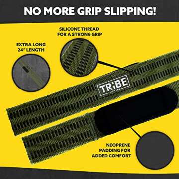 Durable Lifting Straps & Wrist Wraps for Men - Premium Quality