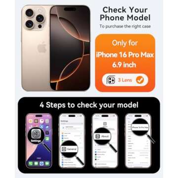 CANSHN 360° Spin Magnetic Stand Case for iPhone 16 Pro Max with Camera Control [Deep Purple] [Compa...