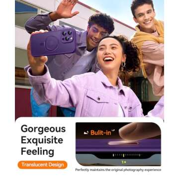 CANSHN 360° Spin Magnetic Stand Case for iPhone 16 Pro Max