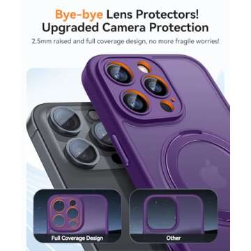 CANSHN 360° Spin Magnetic Stand Case for iPhone 16 Pro Max