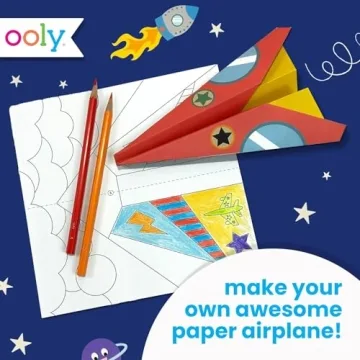 Ooly DIY Paper Airplane Craft Kit for Kids Summer Activities