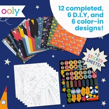 Ooly DIY Paper Airplane Craft Kit for Kids Summer Activities