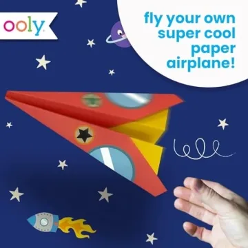 Ooly DIY Paper Airplane Craft Kit for Kids Summer Activities