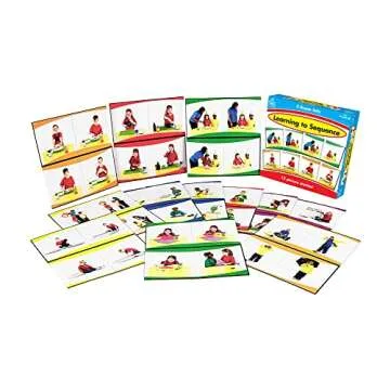 Carson Dellosa Education Carson Dellosa Learning to Sequence Pre-Reading Puzzle Game Set for Kids, Preschool Learning Activity, Storytelling Game for Classroom and Homeschool (42 pc), 9" x 2" x 9"