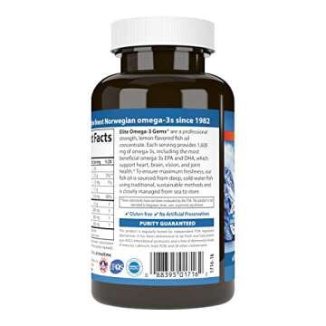 Carlson Elite Omega-3 Gems - 1600 mg Omega-3 Softgels