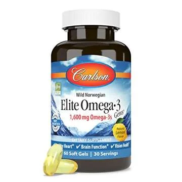 Carlson Elite Omega-3 Gems - 1600 mg Omega-3 Softgels
