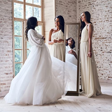 SERWALL 360 Rotating Jewelry Organizer with Mirror