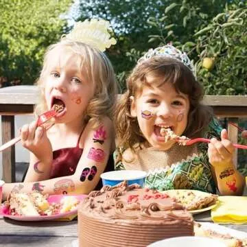 Camping Temporary Tattoos Pink Birthday Party Supplies Favors Decorations for Girls Theme Camp Glamping Smores Hiking Picnic Cute 96PCS Tattoos Stickers for Kids Boys Classroom Rewards Gifts Ideal