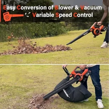 MAXLANDER Cordless Leaf Blower & Vacuum 3-in-1 Tool