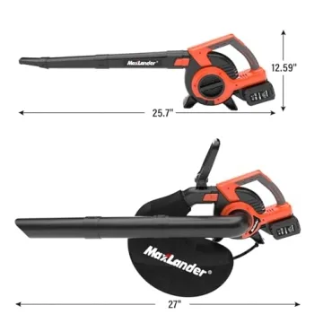 MAXLANDER Cordless Leaf Blower & Vacuum 3-in-1 Tool
