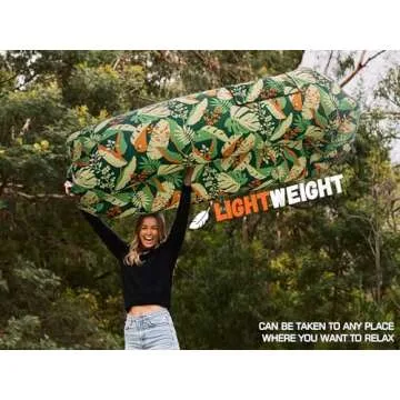 WEKAPO Inflatable Couch Air Lounger Chair - Camping & Beach Accessories, Portable Blow up Sofa for Hiking, Lawn, Indoor/Outdoor Movies & Music Festivals. Lightweight and Easy to Set Up Air Hammock