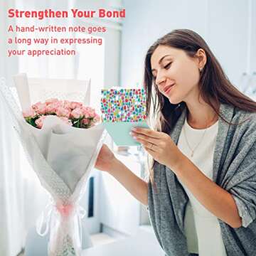 S&O Floral Note Cards and Envelopes Set of 24 - Blank Notecards for Handwritten Messages - Floral Al...