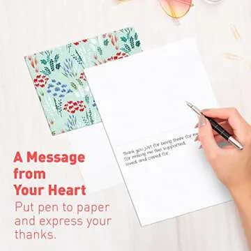 S&O Floral Note Cards and Envelopes Set of 24 - Blank Notecards for Handwritten Messages - Floral All Occasion Cards Assortment Box with Envelopes - Mix & Match Vibrant Notecards and Envelopes Set