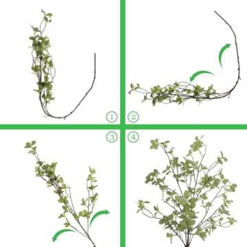 Ruidazon 41” Artificial Eucalyptus Stems - Greenery Branches