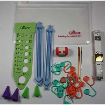 Clover Knit Mate Knitting Accessories Set - Essential Tools